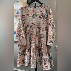 Zara Floral Tiered Dress  long sleeve Size XXL EUC
BOHO  The Sharon